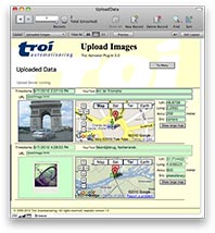 The result: image and map in FileMaker database