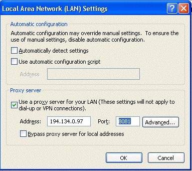 Network Setting on Windows