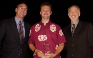 Peter Baanen receives Excellence Award, Devcon 2001, Orlando